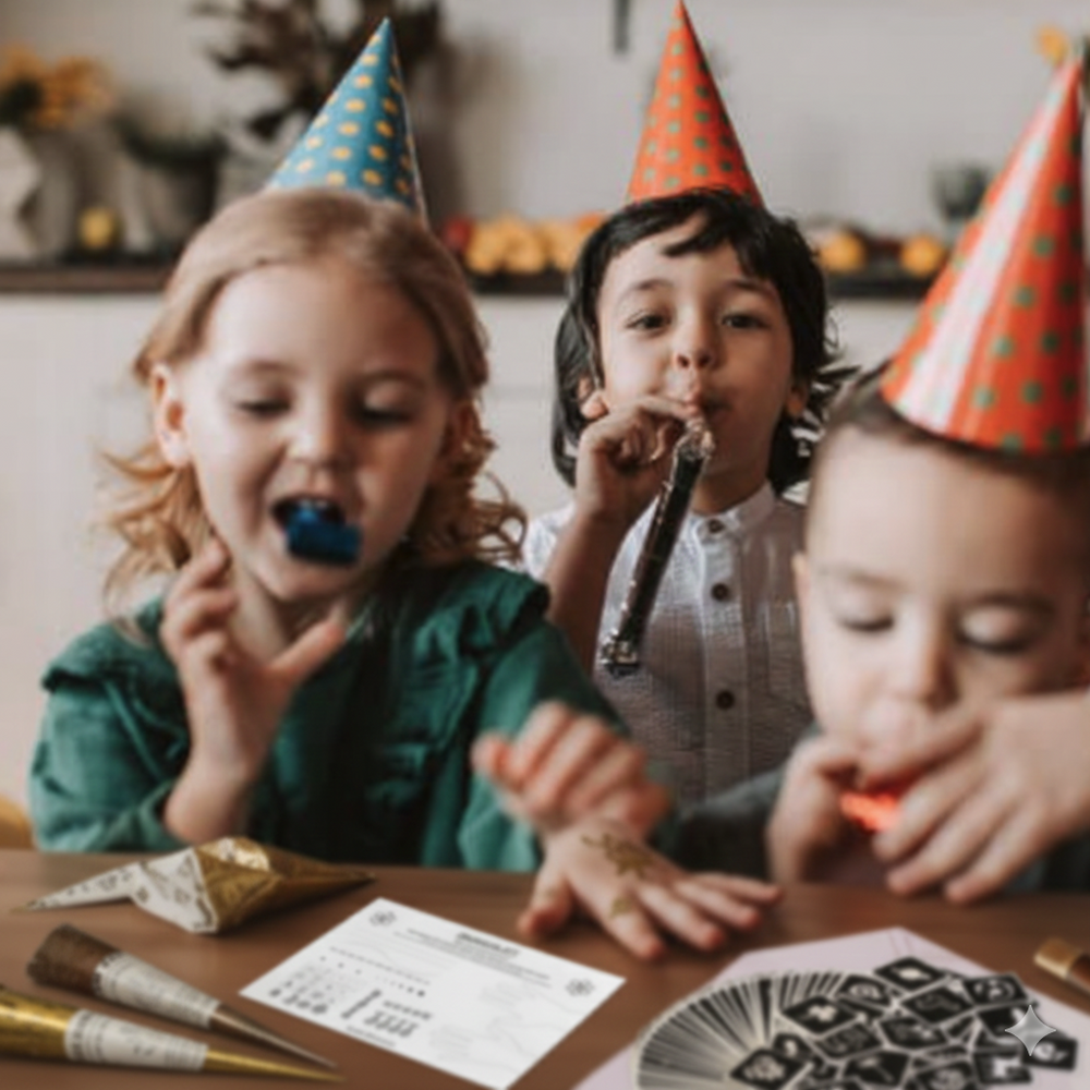 Kindergeburtstag Henna-Set – kreative Tattoo-Party mit Schablonen