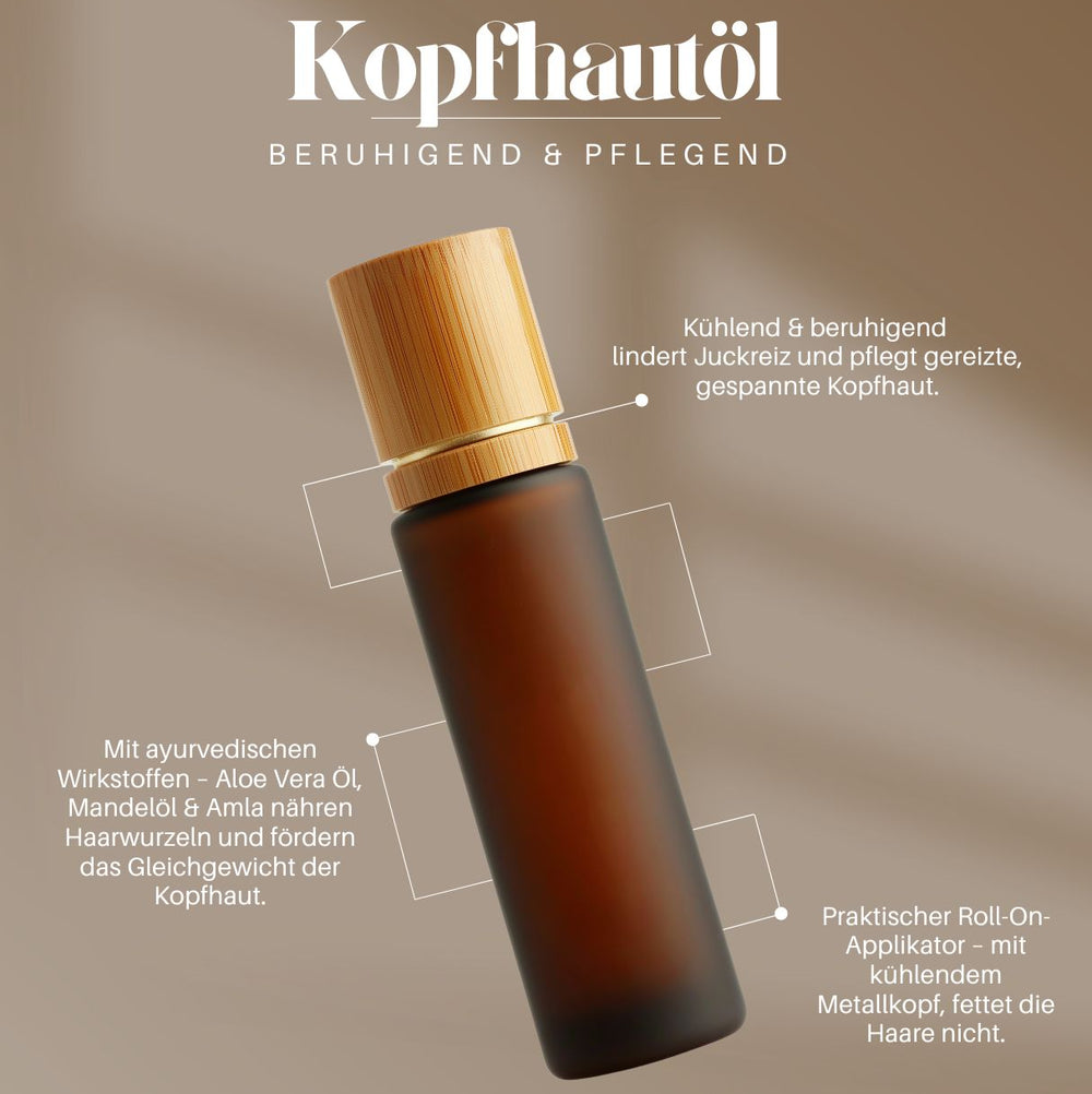 Beruhigendes Kopfhautöl mit Metall-Roller – 10 ml
