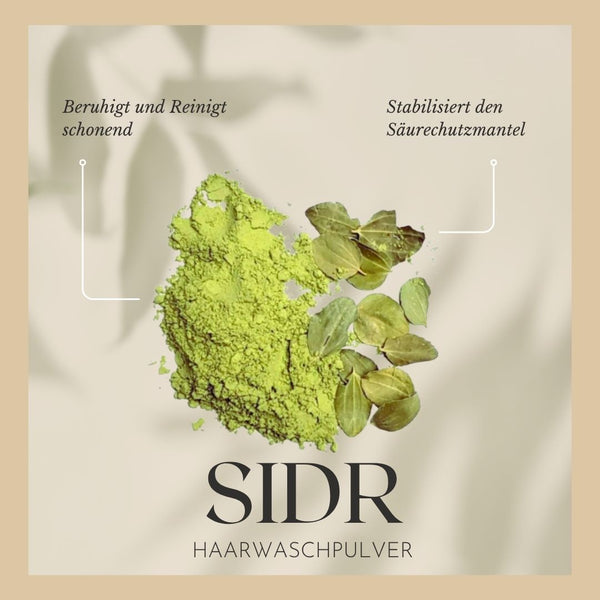 SIDR | Gentle organic washing powder for the care of itchy scalp &amp; regeneration of the acid mantle