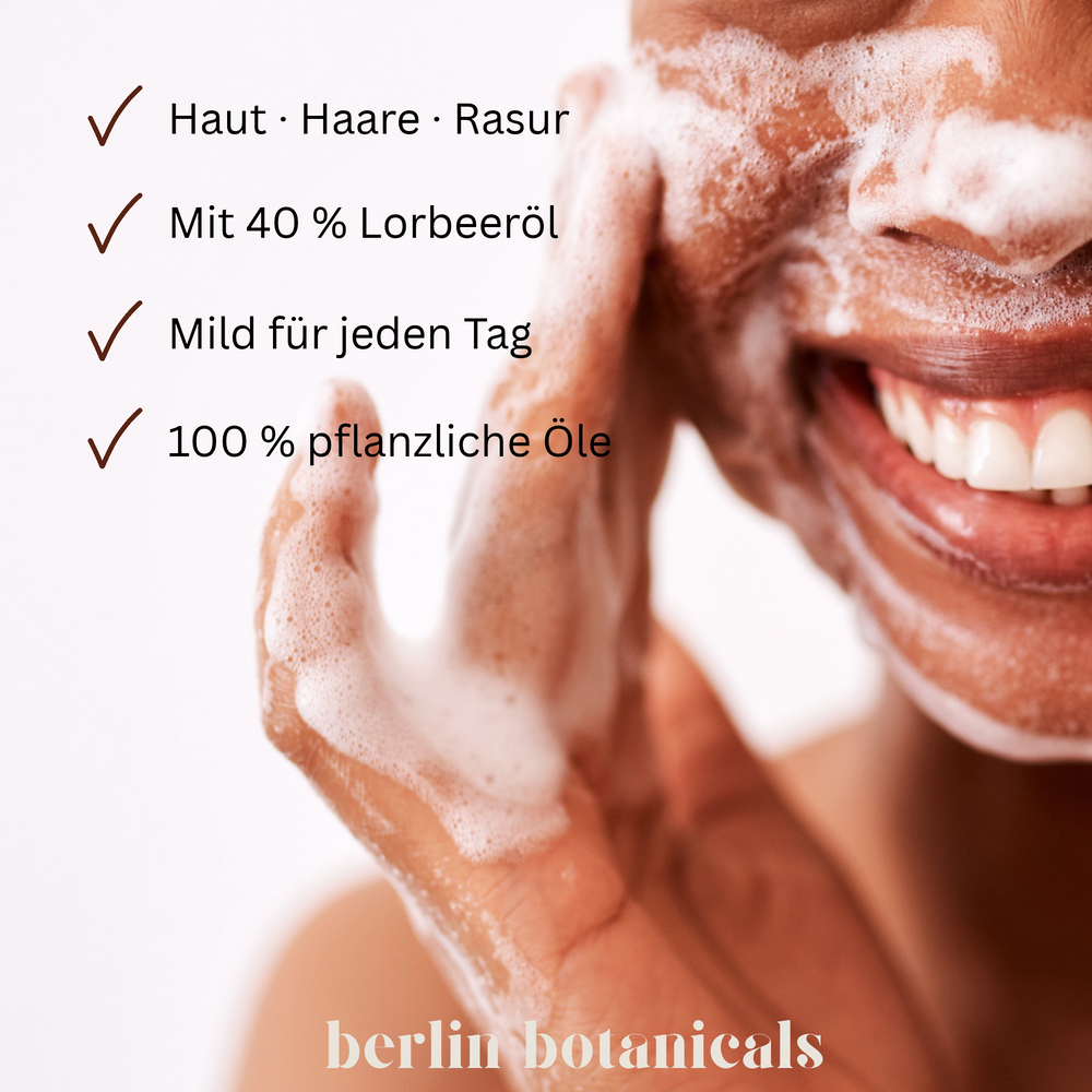 Alepposeife mit 40 % Lorbeeröl - | Berlin Botanicals